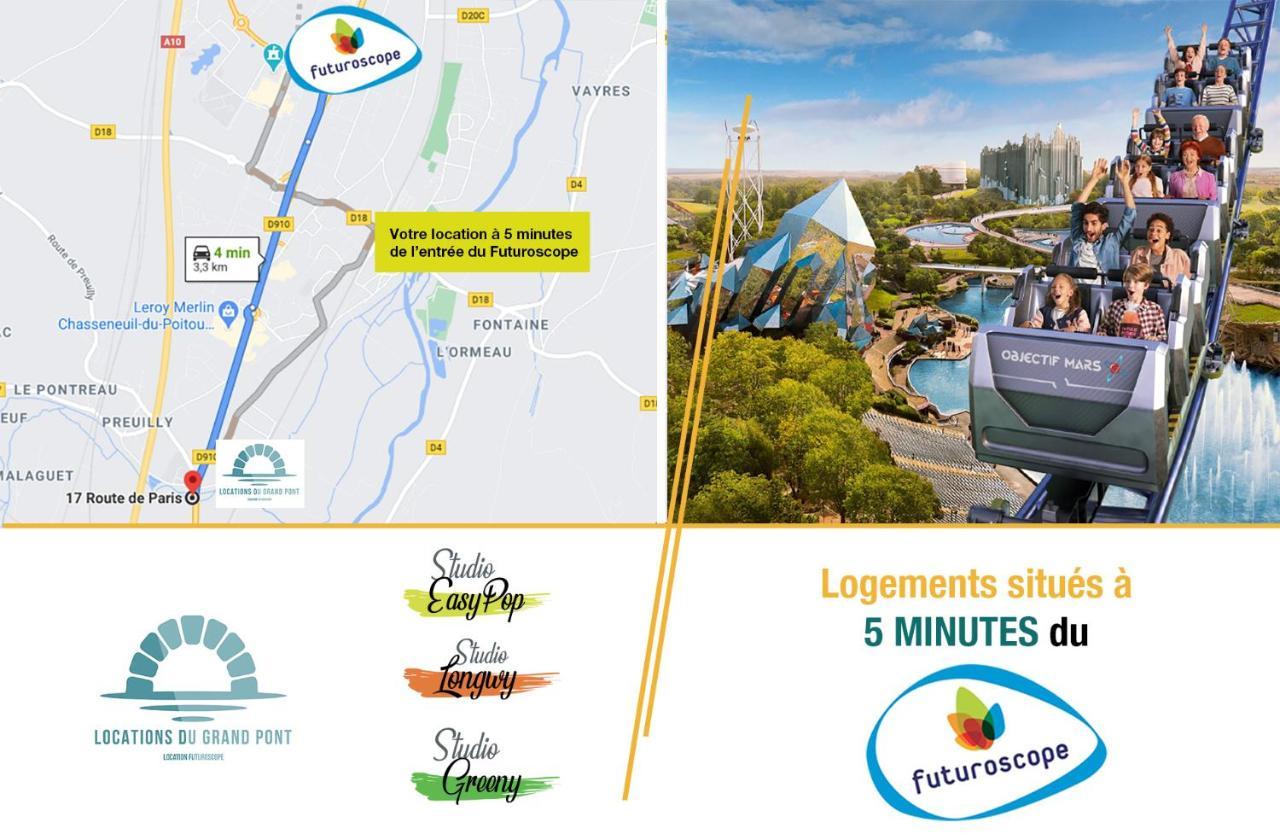 Locations Du Grand Pont - Appart Hotel Poitiers - Futuroscope Chasseneuil-du-Poitou Kültér fotó